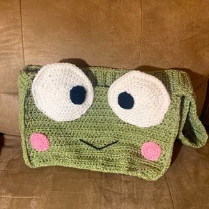 Keroppi crochet purse. Handmade